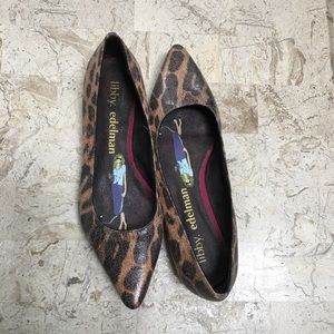 Libby. Edelman Pointed toe Low Heel Animal Print